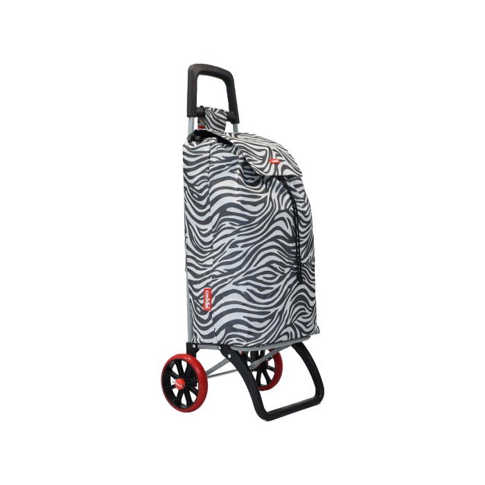 Chariot de course 50L zèbre Caddie