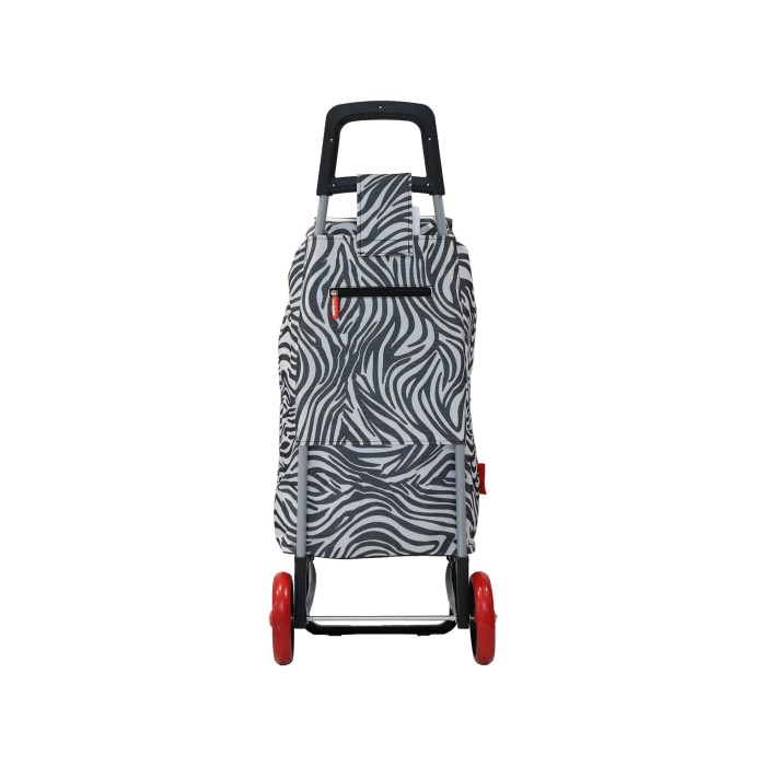 Chariot de course 50L zèbre Caddie
