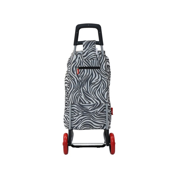 Chariot de course 50L zèbre Caddie