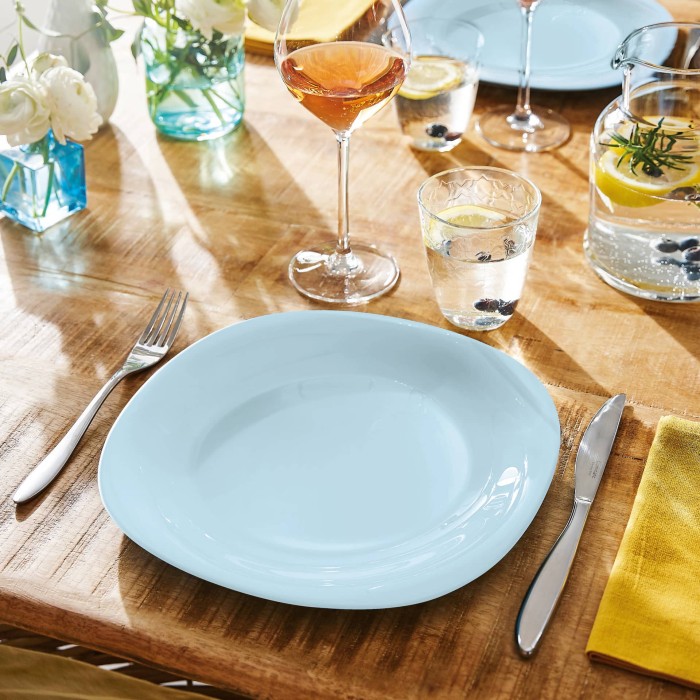 Assiette plate 27cm Carine Paradise Blue Luminarc