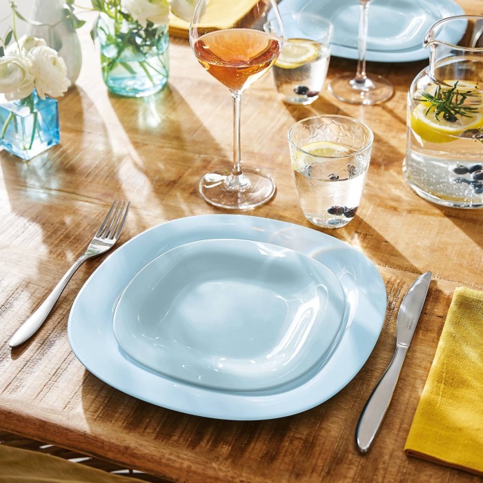 Assiette à dessert 19cm Carine Paradise Blue Luminarc