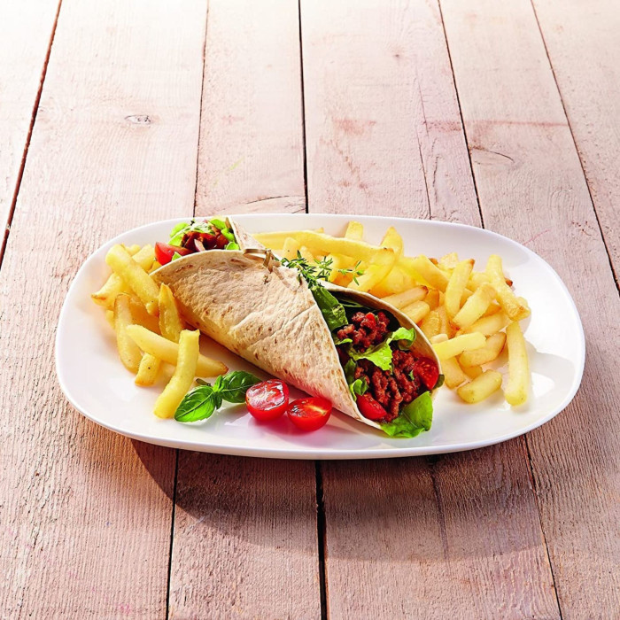 Assiette plate 28cm Sweet Line Blanc
