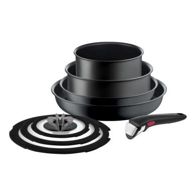 Batterie de cuisine 8 pièces Ingenio IH Charcoal Grey Tefal