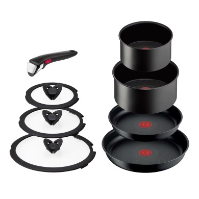 Batterie de cuisine 8 pièces Ingenio IH Charcoal Grey Tefal