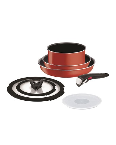 Batterie de cuisine 7 pièces Ingenio Paprika Red Tefal