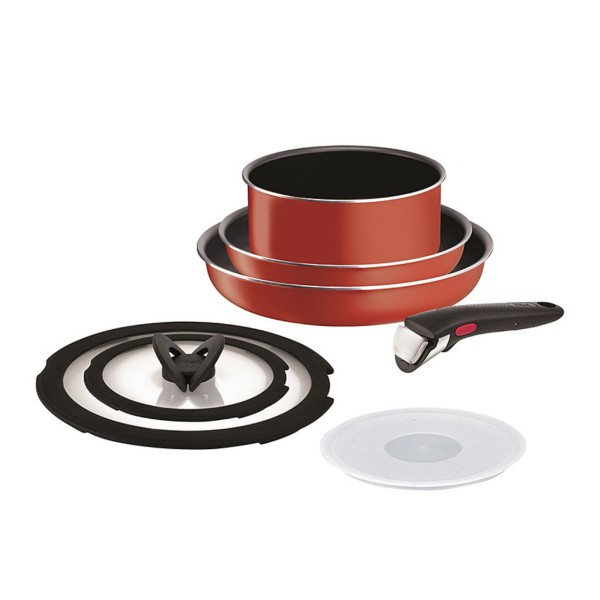 Batterie de cuisine 7 pièces Ingenio Paprika Red Tefal