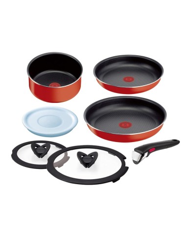 Batterie de cuisine 7 pièces Ingenio Paprika Red Tefal