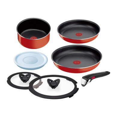 Batterie de cuisine 7 pièces Ingenio Paprika Red Tefal