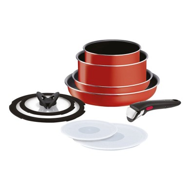 Batterie de cuisine 9 pièces Ingenio Paprika Red Tefal