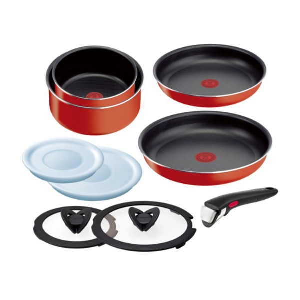 Batterie de cuisine 9 pièces Ingenio Paprika Red Tefal