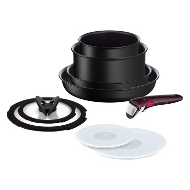 Batterie de cuisine 9 pièces Ingenio IH Noir Unlimited Tefal
