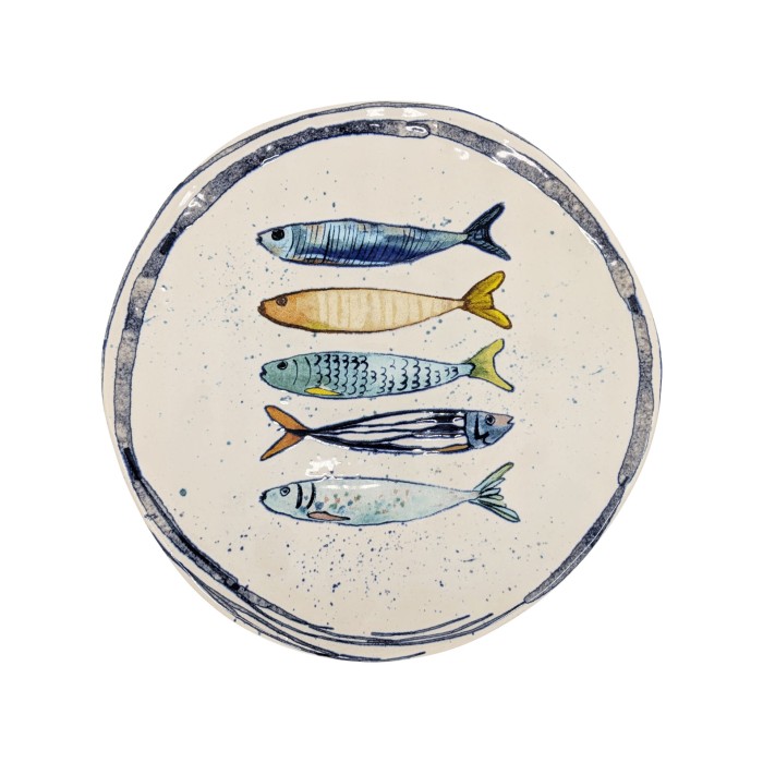 Assiette à dessert 20cm Peixe La Mediterranea