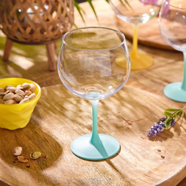 Verre à pied 70cl Summer Pop Light Turquoise Luminarc