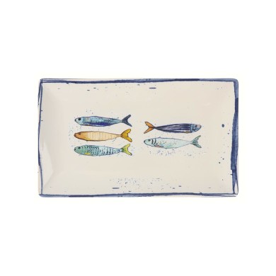 Assiette de présentation 25x15cm Peixe La Mediterranea Assiette de présentation 25x15cm Peixe La Mediterranea