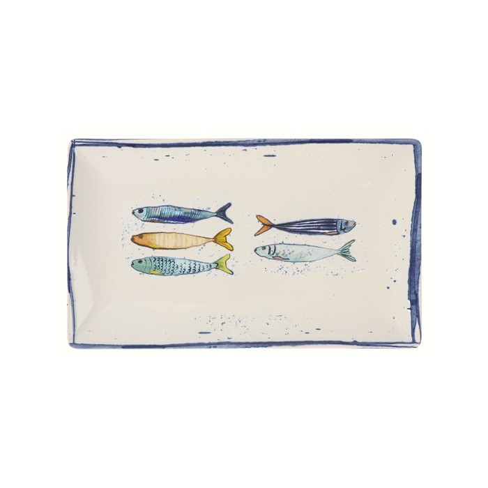 Assiette de présentation 25x15cm Peixe La Mediterranea