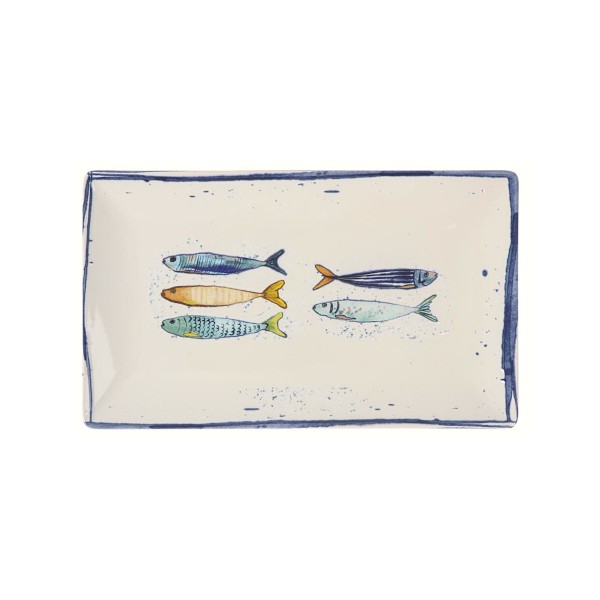 Assiette de présentation 25x15cm Peixe La Mediterranea