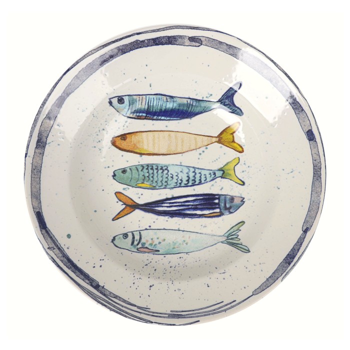 Assiette à pâtes 29cm Peixe La Mediterranea