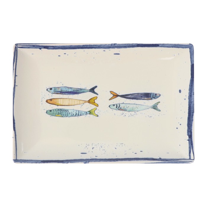 Assiette de présentation 30x20cm Peixe La Mediterranea