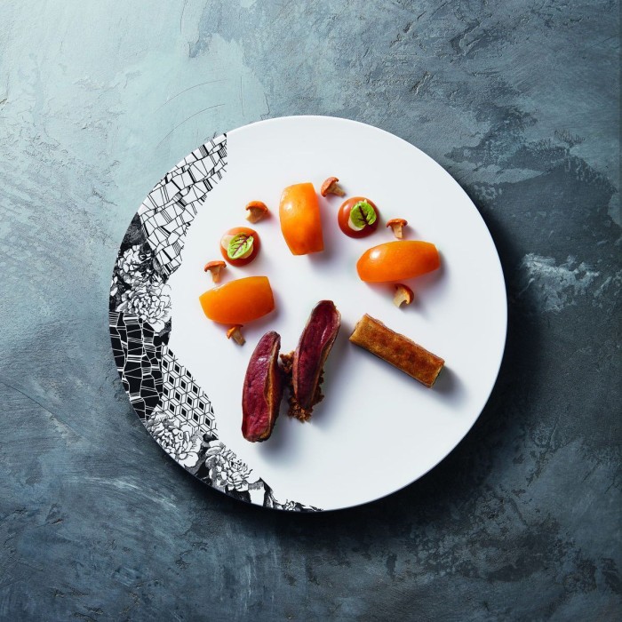 Assiette à dessert 21,5cm Fragment Ardoise Chef&Sommelier