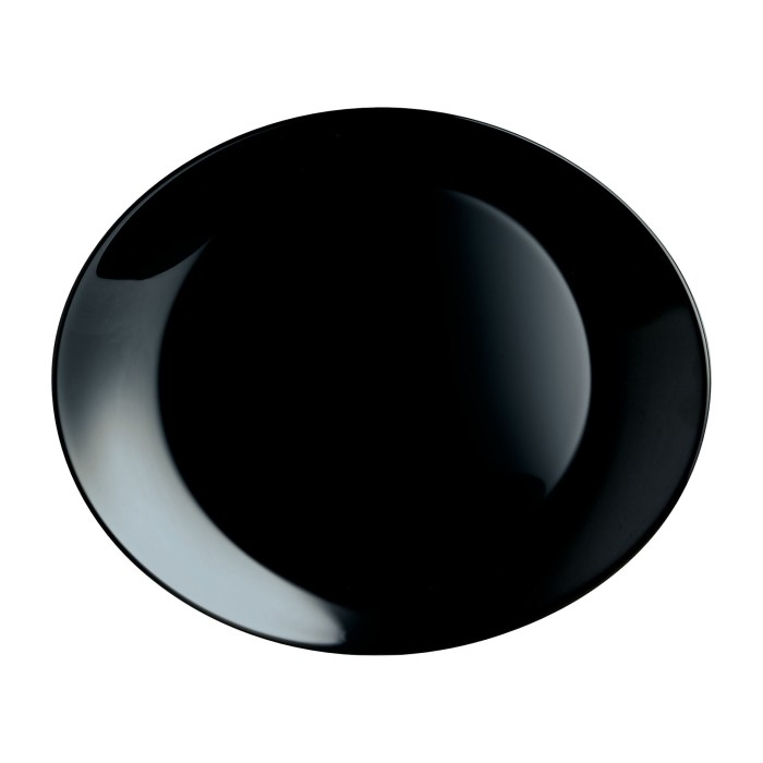 Assiette à steak noire 30x26cm Friend's Time Luminarc