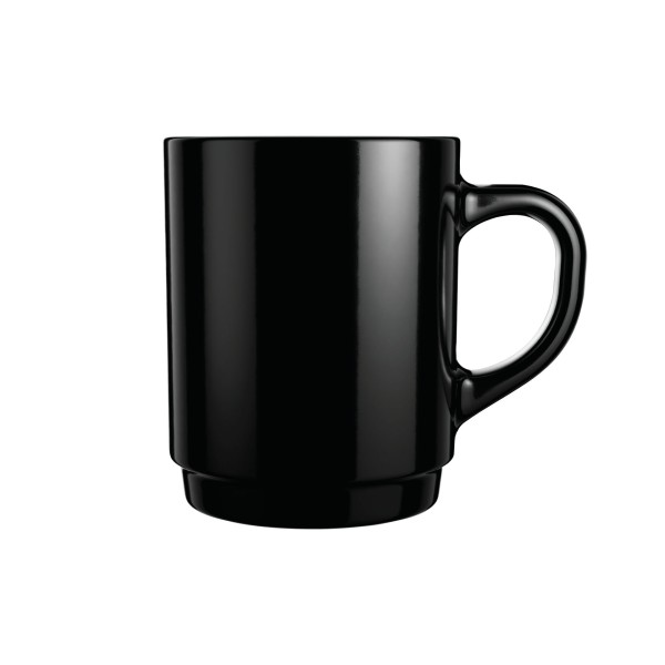 Mug 25cl Empilable Noir Luminarc