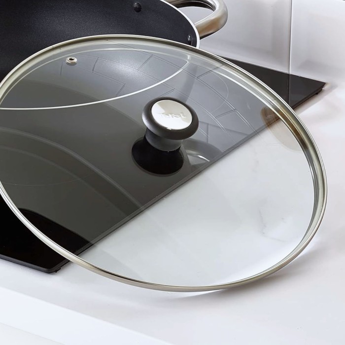 Couvercle en verre avec régulateur de vapeur 28cm Tefal