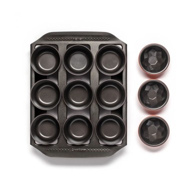 Set de moules à muffins et support CreaBake Tefal