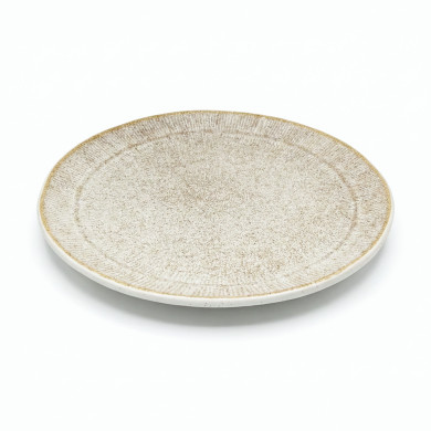 Assiette plate 26cm Calobra Crème