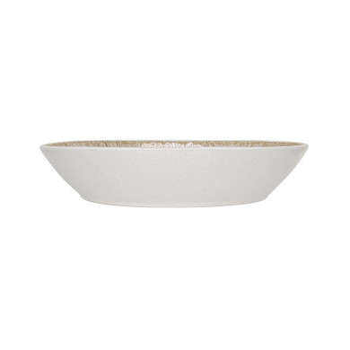 Assiette creuse 22cm Calobra Crème