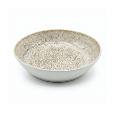 Assiette creuse 22cm Calobra Crème