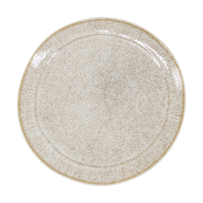Assiette plate 26cm Calobra Crème