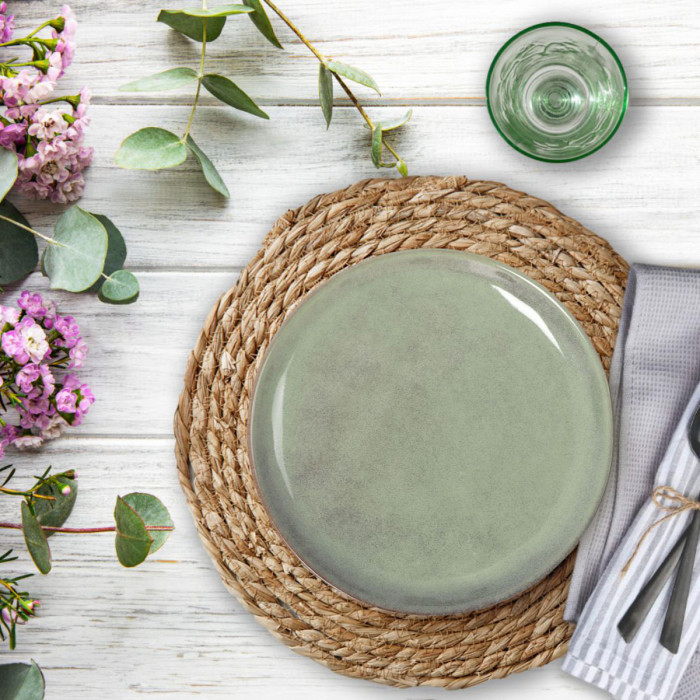 Assiette à dessert 20,5cm Macarella Green