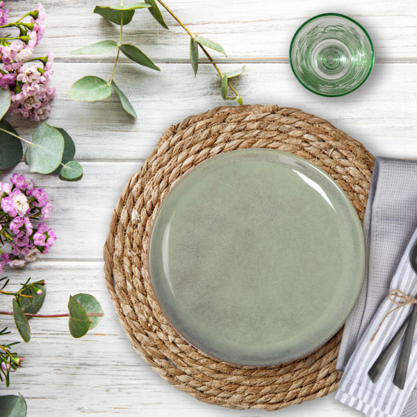 Assiette à dessert 20,5cm Macarella Green