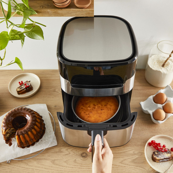 Set de 2 moules à gâteau compatibles air fryer Easy Release