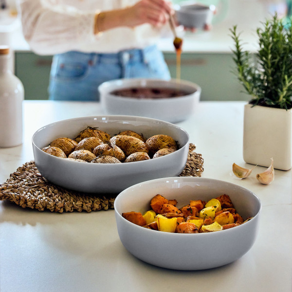 Set de 4 plats ronds Smart Cuisine Diwali Granit