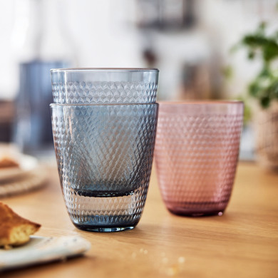 Verre forme haute 31cl Pampille Color Mazzarine