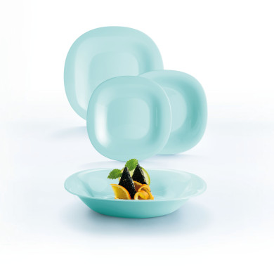 Service de table 18 pièces Carine Light Turquoise