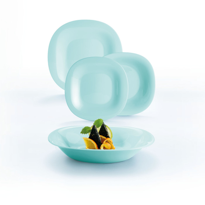 Service de table 18 pièces Carine Light Turquoise