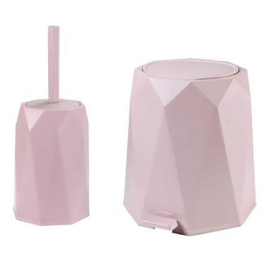Ensemble Diamant poubelle 5L et brosse WC
