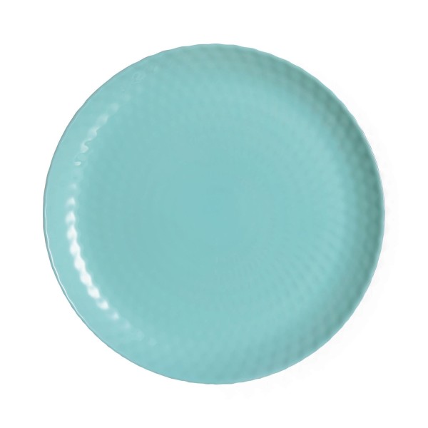 Assiette plate 25cm Pampille Turquoise Luminarc