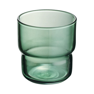 Verre forme basse 22cl Log Brush Dark Green