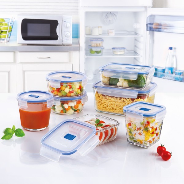 Set de 3 boites carrées 38cl, 76cl et 122cl Pure Box Active Luminarc