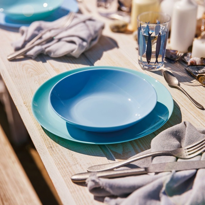 Assiette creuse 20cm Diwali Light Blue Luminarc