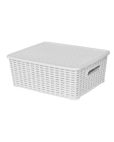 Lot de 3 boites de rangement blanches Store Box MM Sotufab Plast