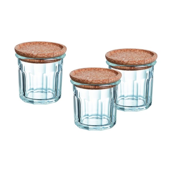 Lot de 3 pots 31cl Storing Box Cork Luminarc