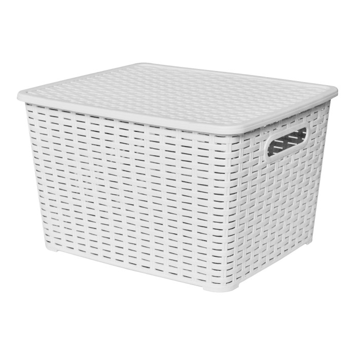 Lot de 3 boites de rangement blanches Store Box PM/MM/GM Sotufab Plast