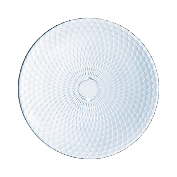 Assiette plate 25cm Pampille Clear