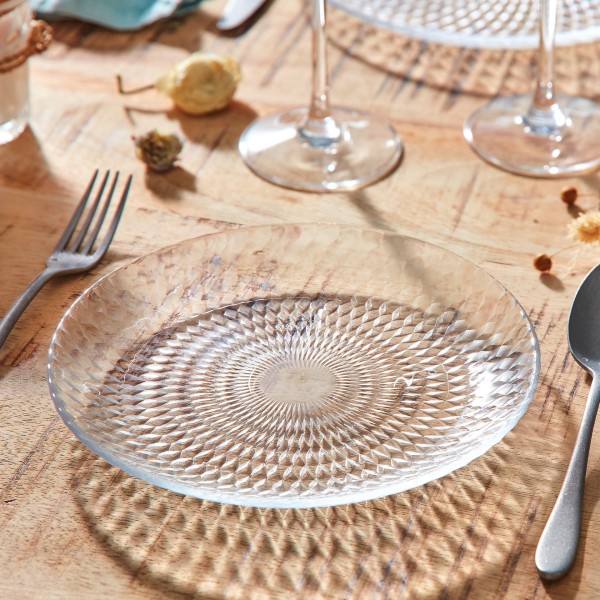 Assiette à dessert 19cm Pampille Clear Luminarc
