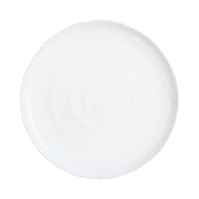 Assiette plate 26cm Ammonite Blanc Luminarc