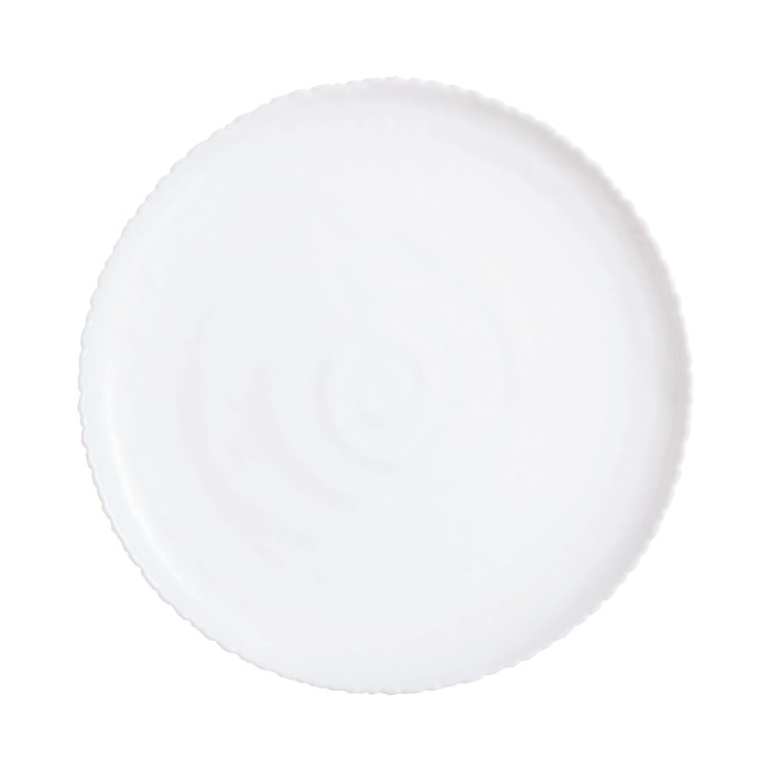 Assiette plate 26cm Ammonite Blanc Luminarc